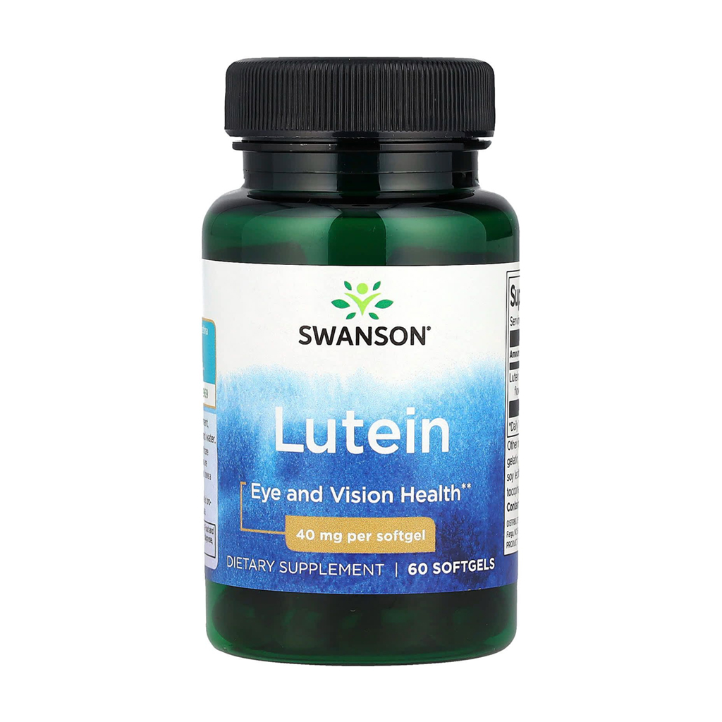Уцінка! Лютеїн Swanson Lutein, 40 мг, 60 гелевих капсул